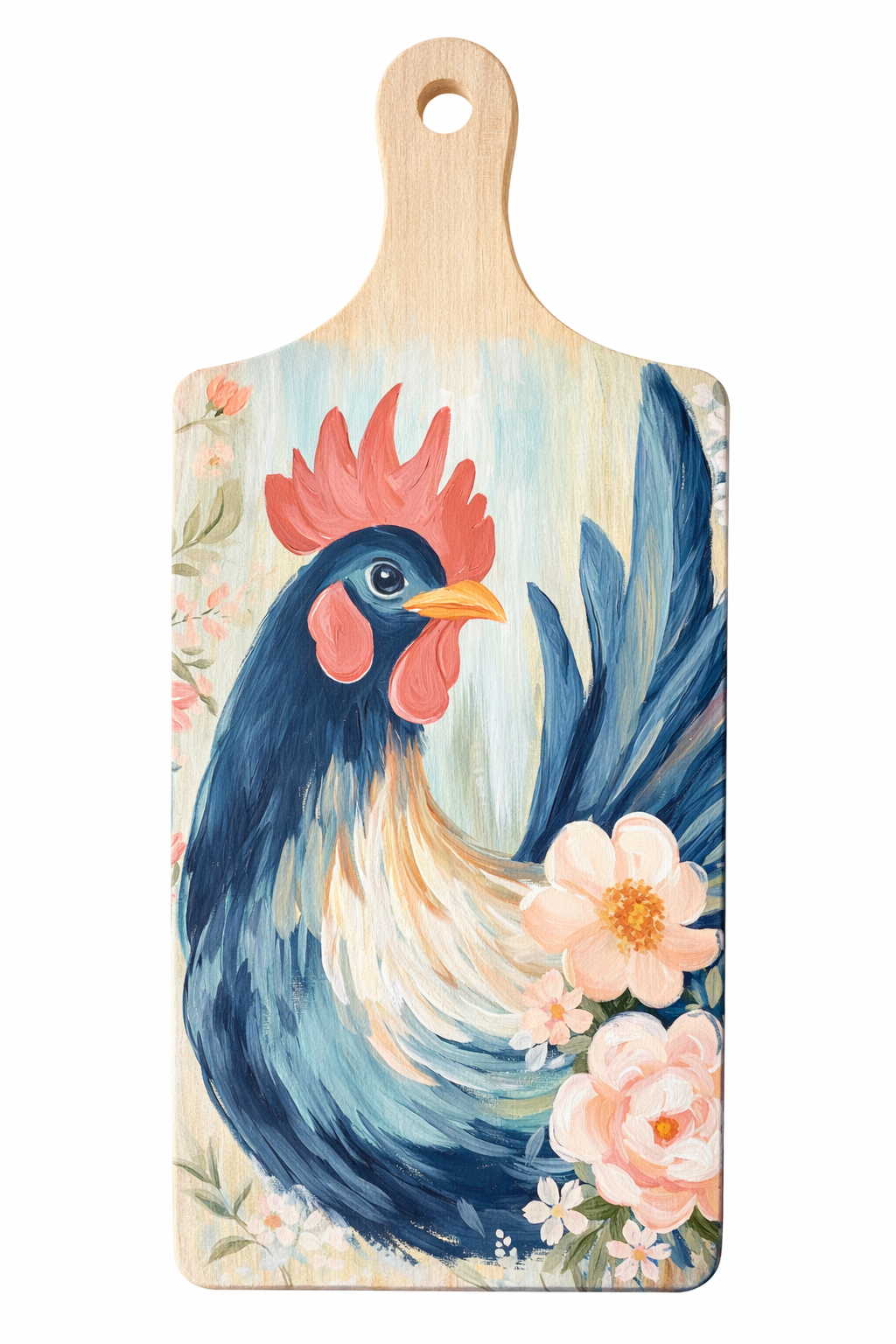 Petals & Plumes Chicken Cutting Board